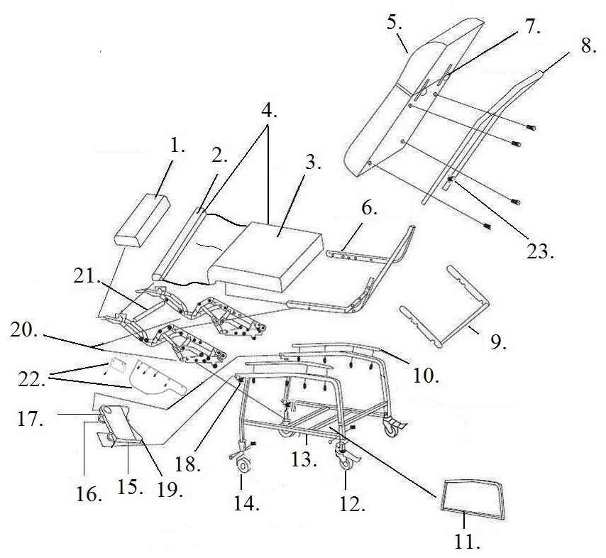 Lazy boy recliner online replacement parts