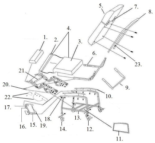 Parts For D574 parts diagram