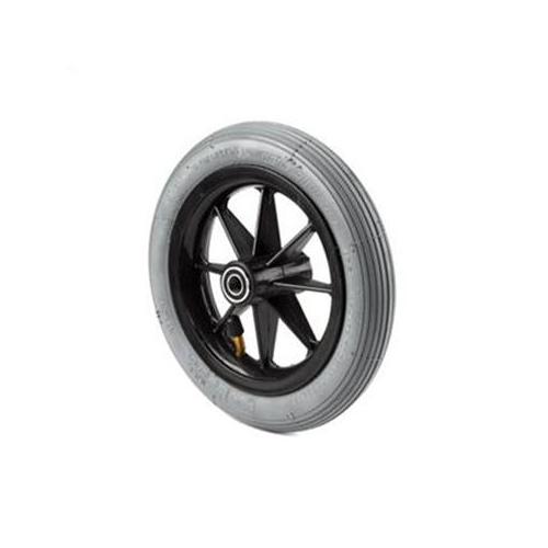 Invacare 8 x 1-1/4 in. 8-Spoke Black Caster Wheel, Pneumatic