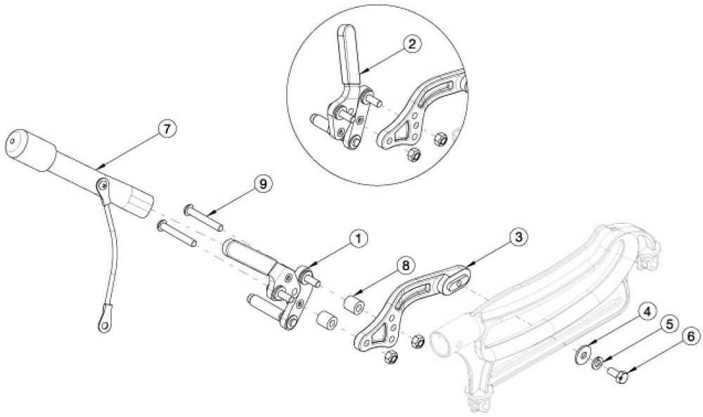 Arc Push / Pull Wheel Locks parts diagram
