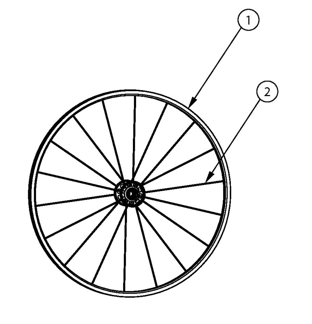 Arc Wheels - Maxx Spoke (non-drum Brake) parts diagram
