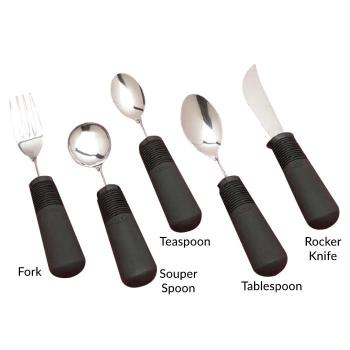 New OXO Good Grips Heavy Black Silicone Utensils - Set of 4 Spoons