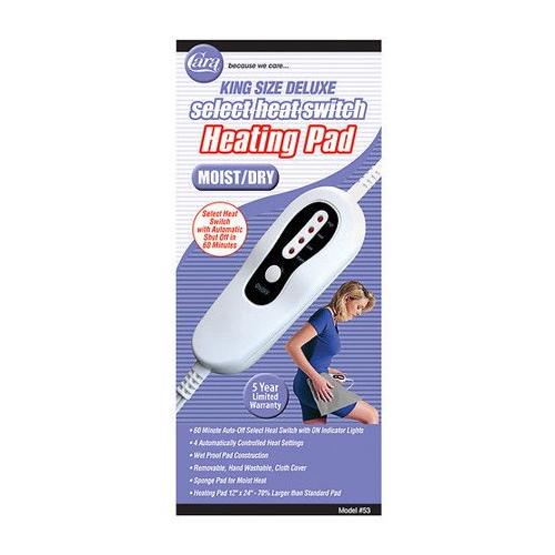 Cara Deluxe King Size Moist/Dry Heating Pad