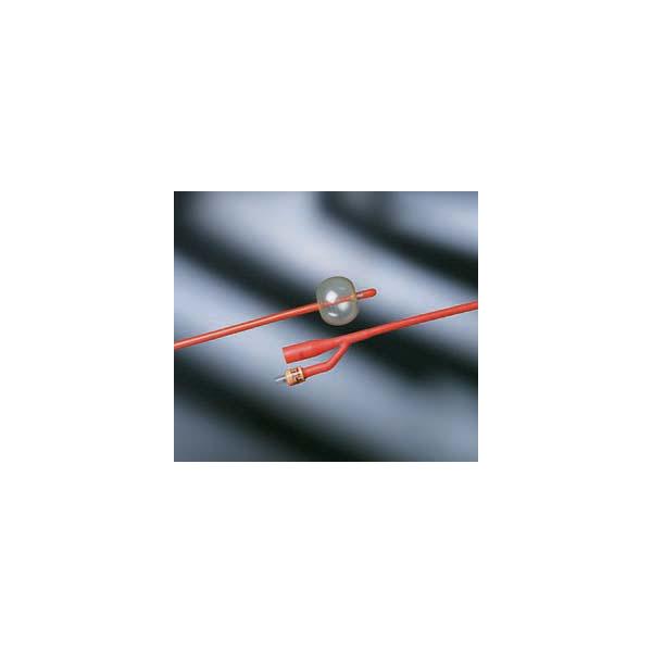 Bardex Lubricath 2-Way Latex Foley Catheter - Tiemann Coude Tip 5cc