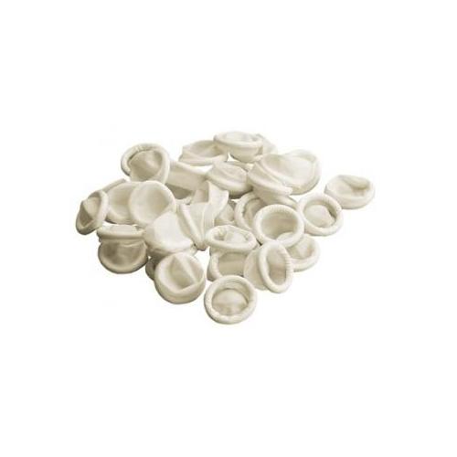 White Latex Finger Cots - Medium Bx-144
