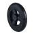 6 x 1-1/4 in Black Poly Primo Caster Wheel, Complete