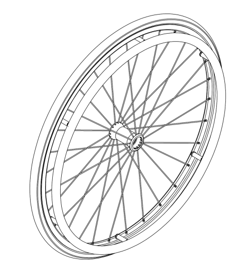 (discontinued) Flip Ki Spoke Wheel / Tire / Handrim Kits parts diagram