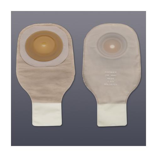 Premier Drainable Pouch w/ Cut-to-Fit Convex Flextend Barrier and Tape - Transparent w/ Porous Cloth