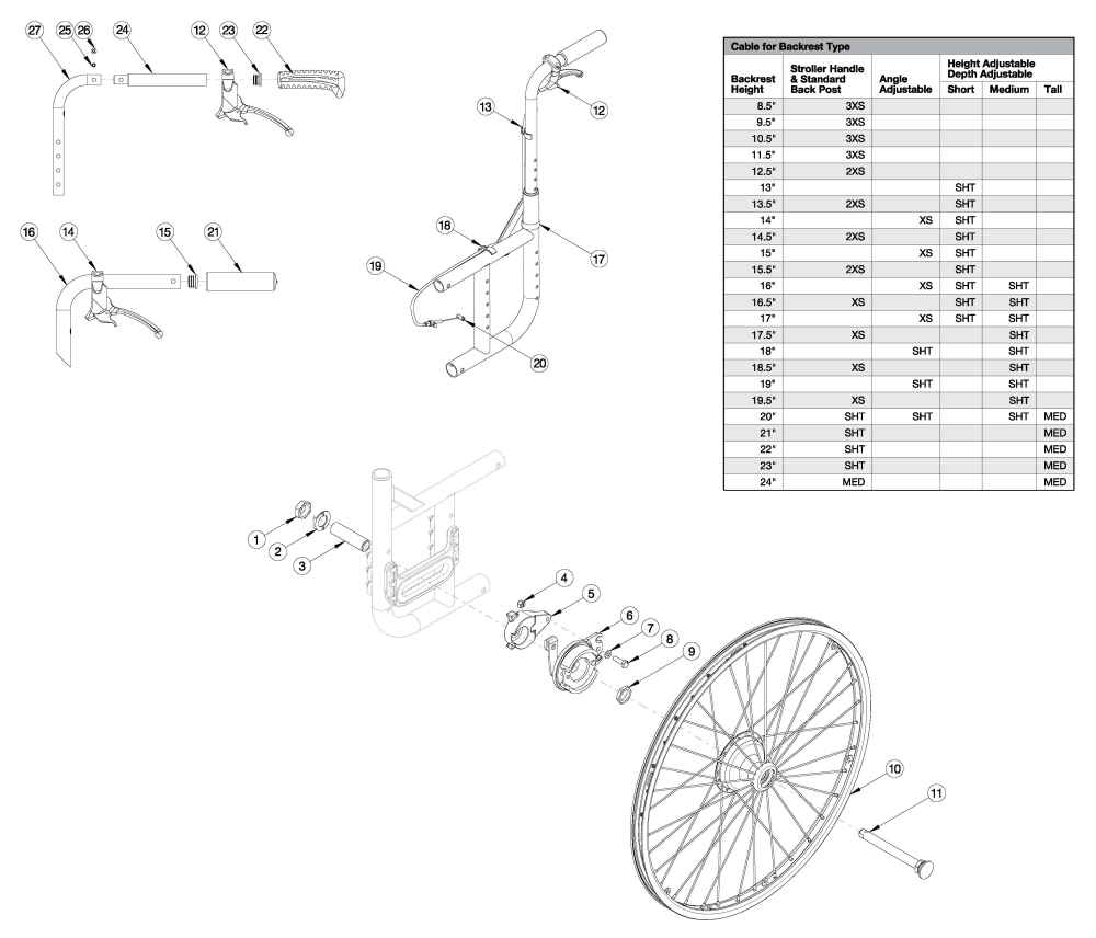 Catalyst 5 Drum Brake parts diagram