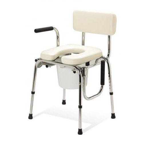 Deluxe Padded Drop Arm Commode