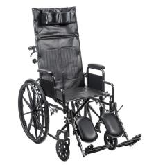 Silver Sport Reclining Wheelchair with Elevating Leg Rests