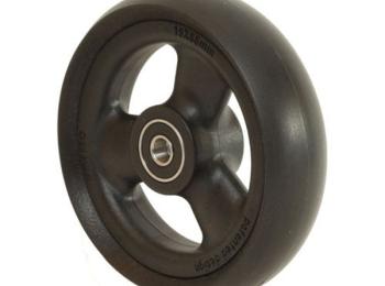 4" x 1-1/4" Solid Polyurethane Wheelchair Caster Wheel with 5/16" Bearings
