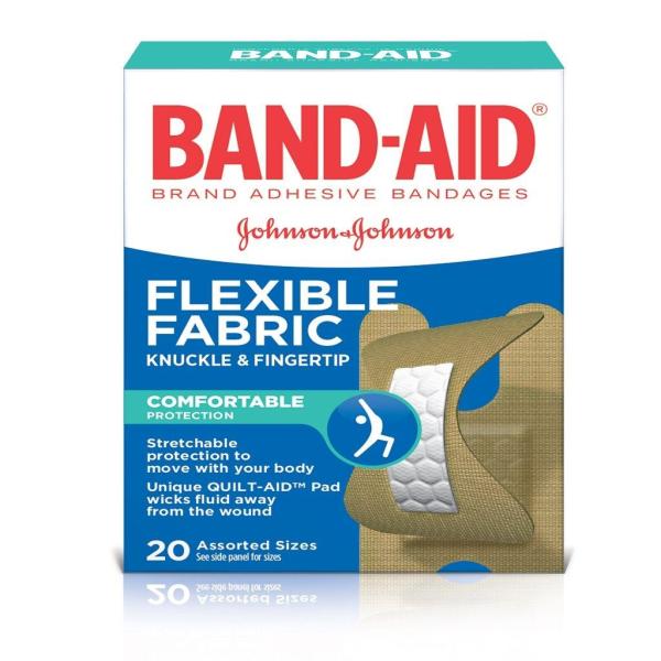 BandAid Knuckle and Fingertip Adhesive Bandage Assorted Adhesive Strips