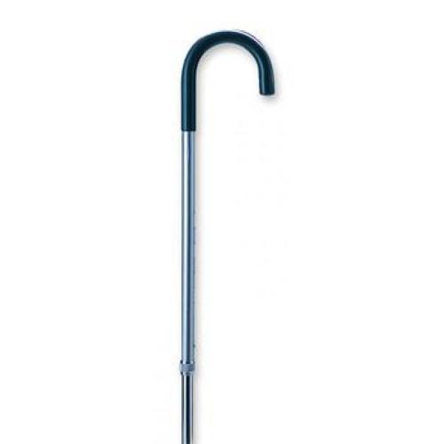 Carex Adjustable Silver Aluminum Cane with Round Handle