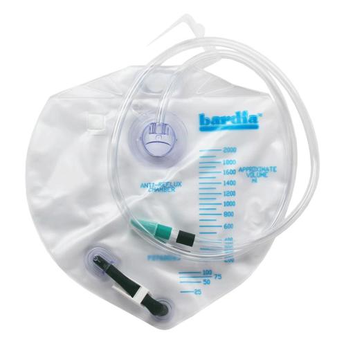 Bardia Closed System Urinary Drainage Bag - 2000 mL