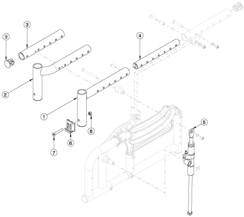 Arc Seat Frame - Growth parts diagram