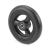 5 x 1 Black 3-Spoke Caster Wheel, Smooth Tire