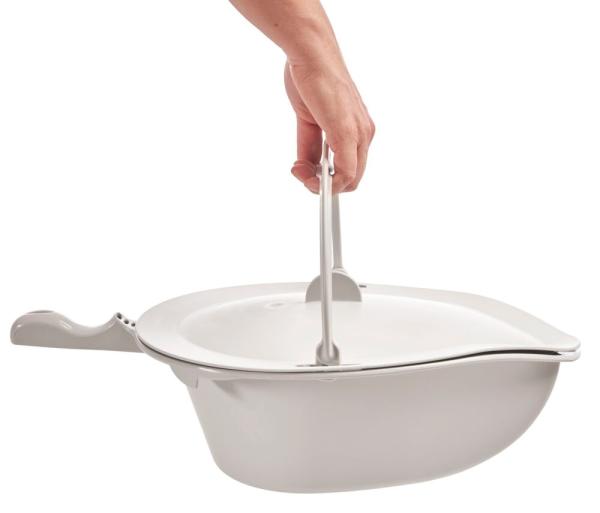 etac Clean Pan With Handle, Lid, Holder |