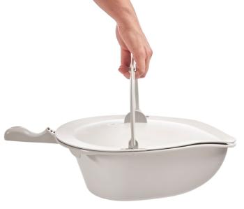 etac Clean Pan With Handle, Lid, Holder