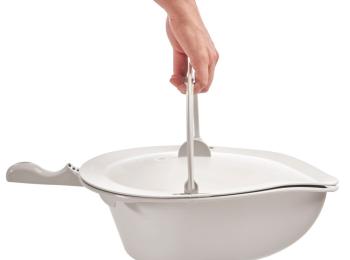 etac Clean Pan With Handle, Lid, Holder