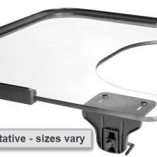 Premium Wheelchair Tray w/ E-Z Lock Clamps