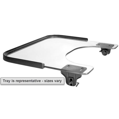 Premium Wheelchair Tray w/ E-Z Lock Clamps