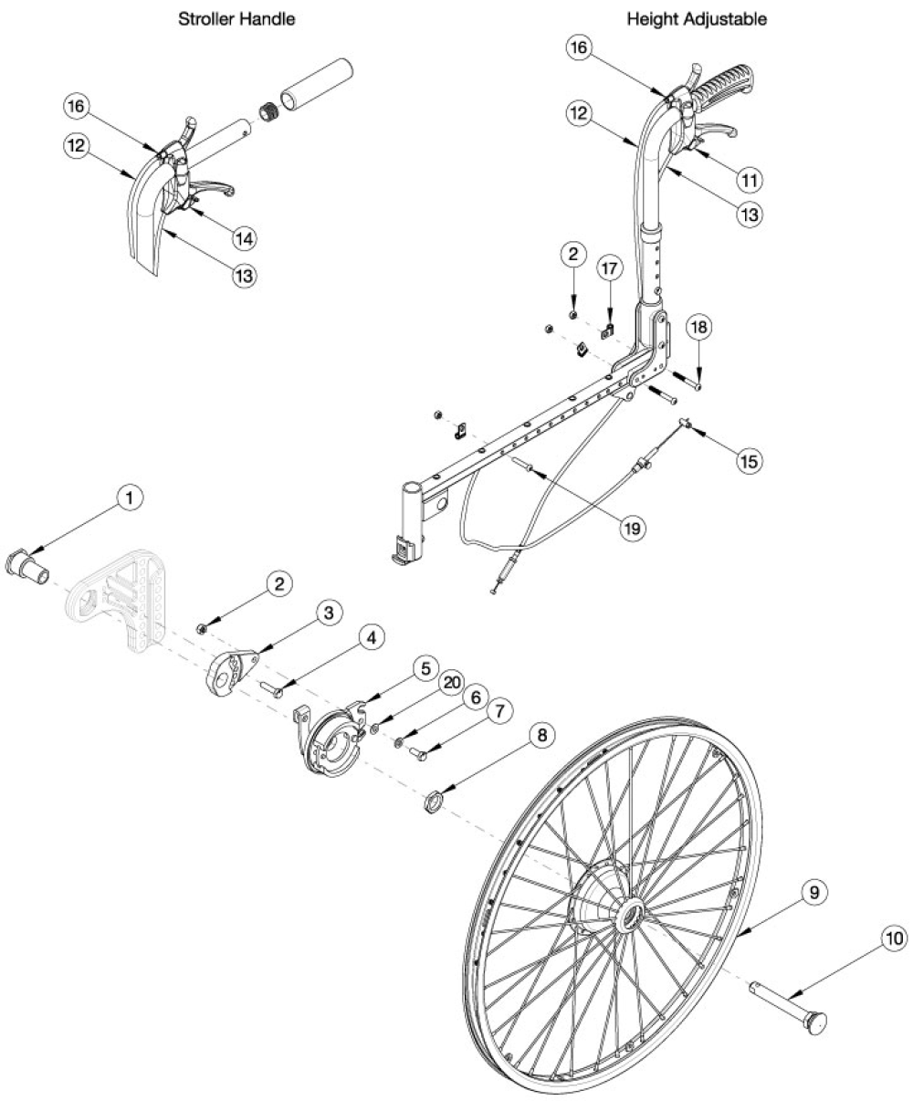 Liberty Drum Brake parts diagram
