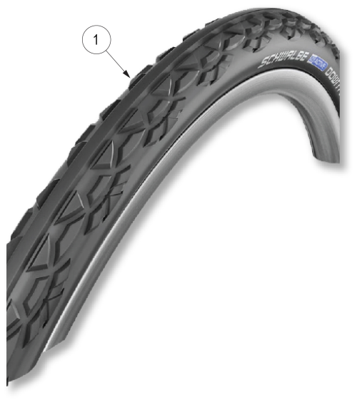 Ethos Tires - Schwalbe Downtown parts diagram