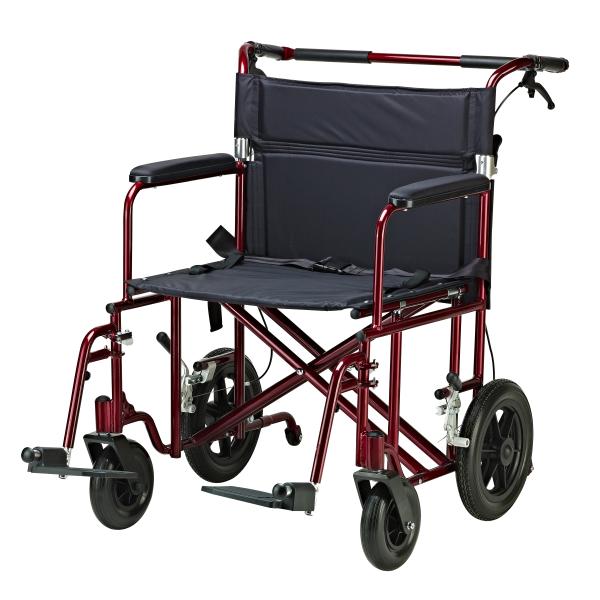 Bariatric Aluminum Transport Companion Wheelchair