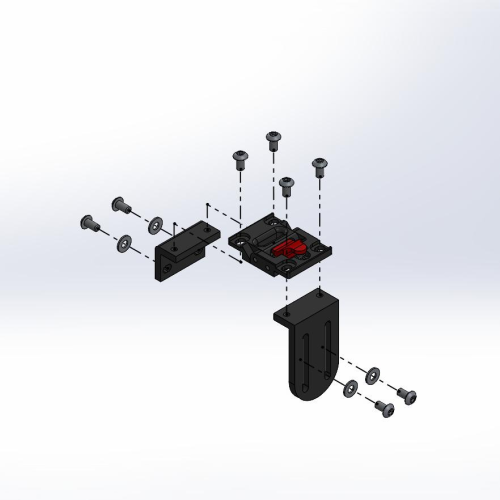 Pediatric Swing Away Modular Offset parts diagram
