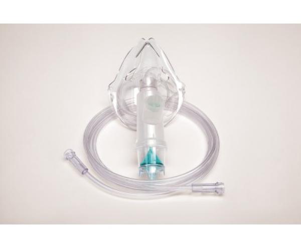 Small Volume Nebulizer W Adult Elastic Strap Style Aerosol Mask And 7ft Supply Tubing 1859