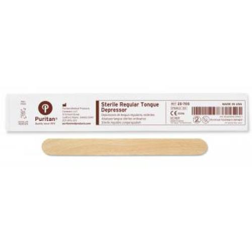 Puritan 6 Sterile Standard Wood Tongue Depressor