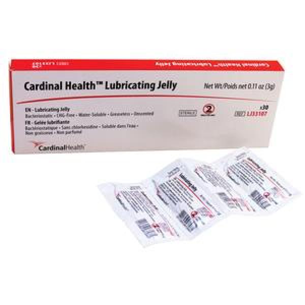 Cardinal Health Lubricating Jelly - 3g Foil Packets