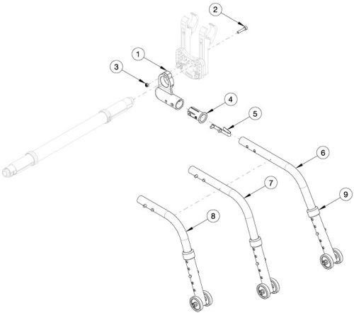 Rogue2 Rear Anti-tip parts diagram