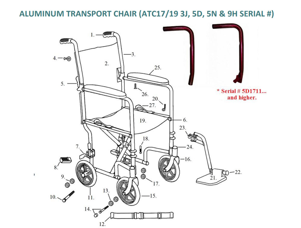 aluminum-transport-chair-replacement-parts-by-drive-medical-wheelchair-parts