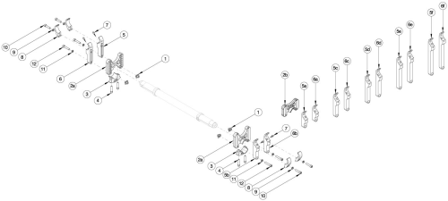 Rogue2 Standard Camber Mount parts diagram