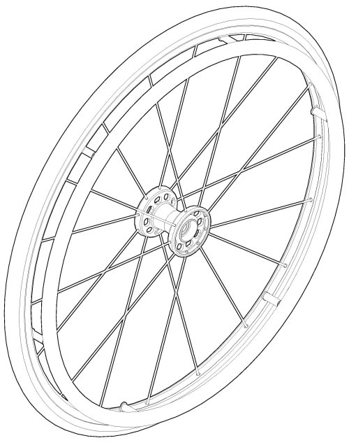 Arc Maxx Spoke Wheel / Tire / Handrim Kits parts diagram