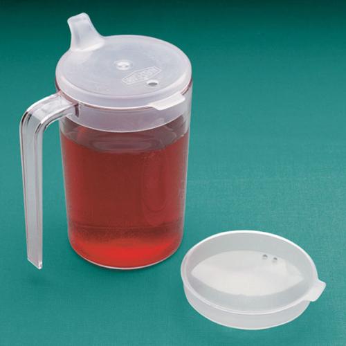 Long Handled Mug with Two Lids