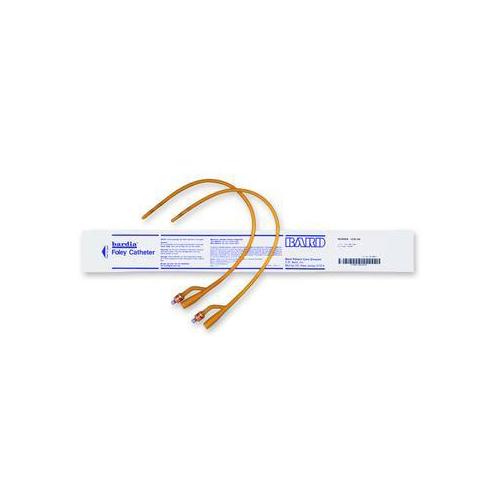 BARDIA Silicone Elastomer Latex Foley Catheter - 30cc