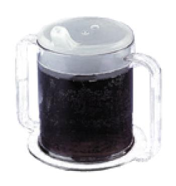 Independence Long Handle Clear Mug with Lids