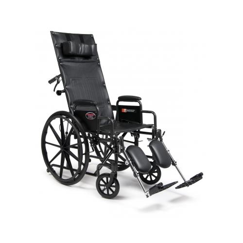 Advantage Reclining Wheelchair with Headrest Extension