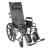 Silver Sport Reclining Wheelchair with Elevating Leg Rests