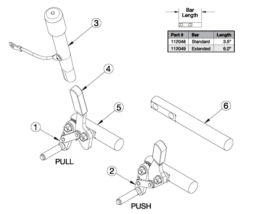 Rogue2 Wheel Locks - Push And Pull To Lock parts diagram