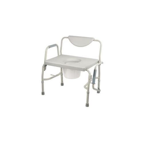 Bariatric Drop Arm Bedside Commode Chair