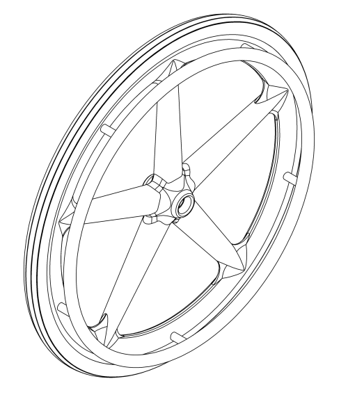 (discontinued) Liberty Mag Wheel / Tire / Handrim Kits parts diagram