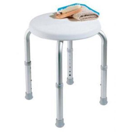 Carex Compact Round Shower Stool Bath Shower Seats