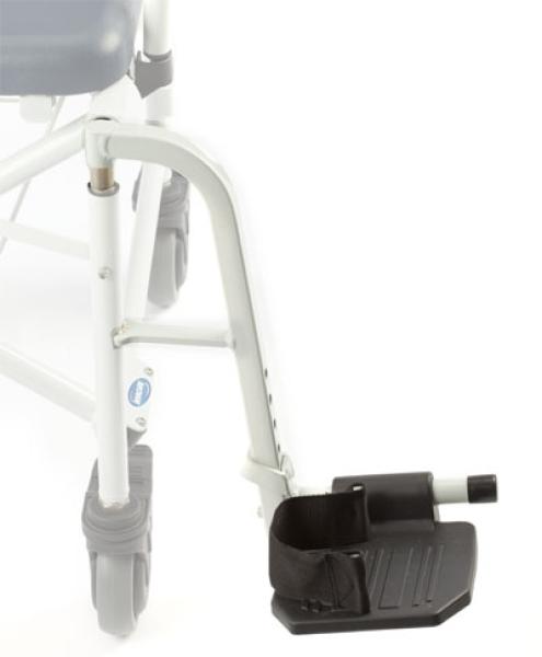 Footrest Assembly, White - Right (Left Footrest Shown)