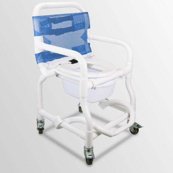 Wheeled shower store commode chair