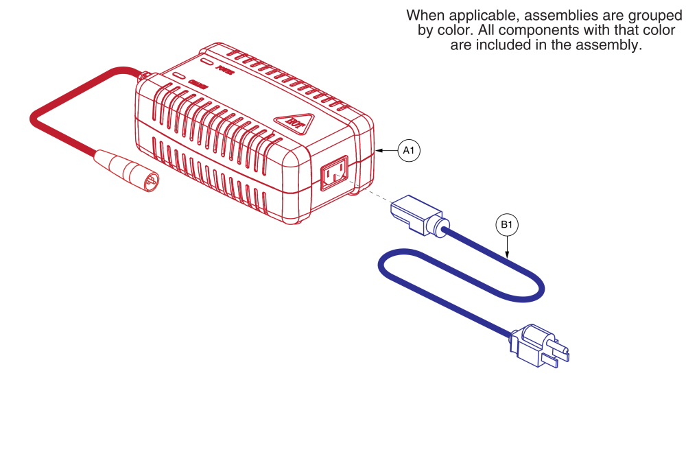 5 Amp Off-board Charger Assy parts diagram