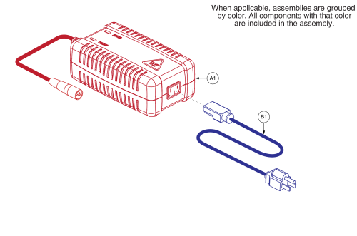 5 Amp Off-board Charger Assy parts diagram